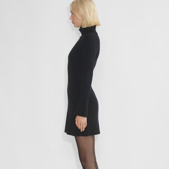 Black Mini Knit Dress - Picture 3 of 3